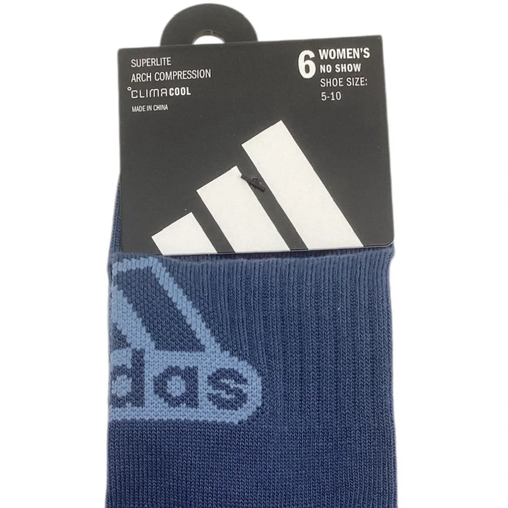 Adidas 6 pk. Superlite Classic No Show Socks (NWT) (Shoe Size: 5-10)